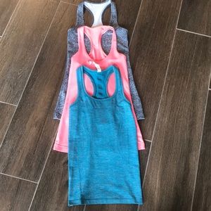 Multi-color Lulu fitted Tanks size 2